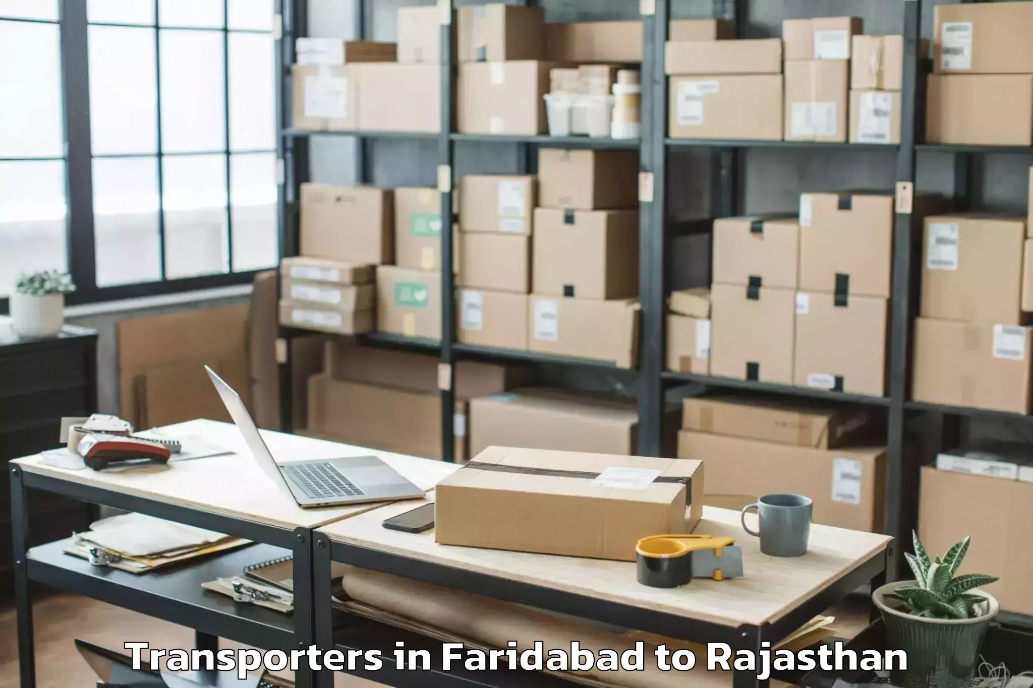 Top Faridabad to Sojat Transporters Available